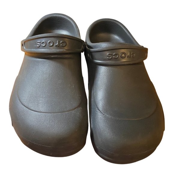 Crocs clogs sandals shoes black size 12 - Picture 1 of 7